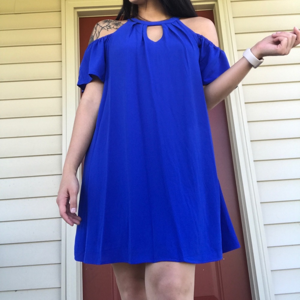 Royal blue summer dress